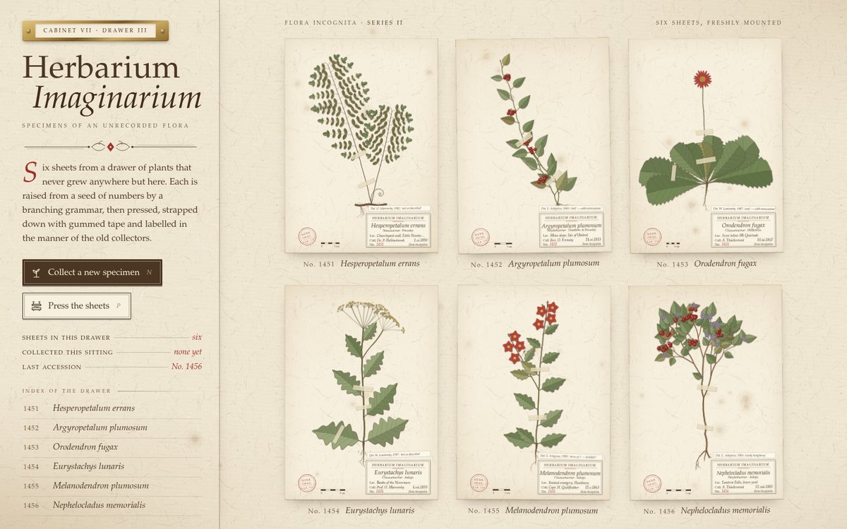 Herbarium Imaginarium screenshot