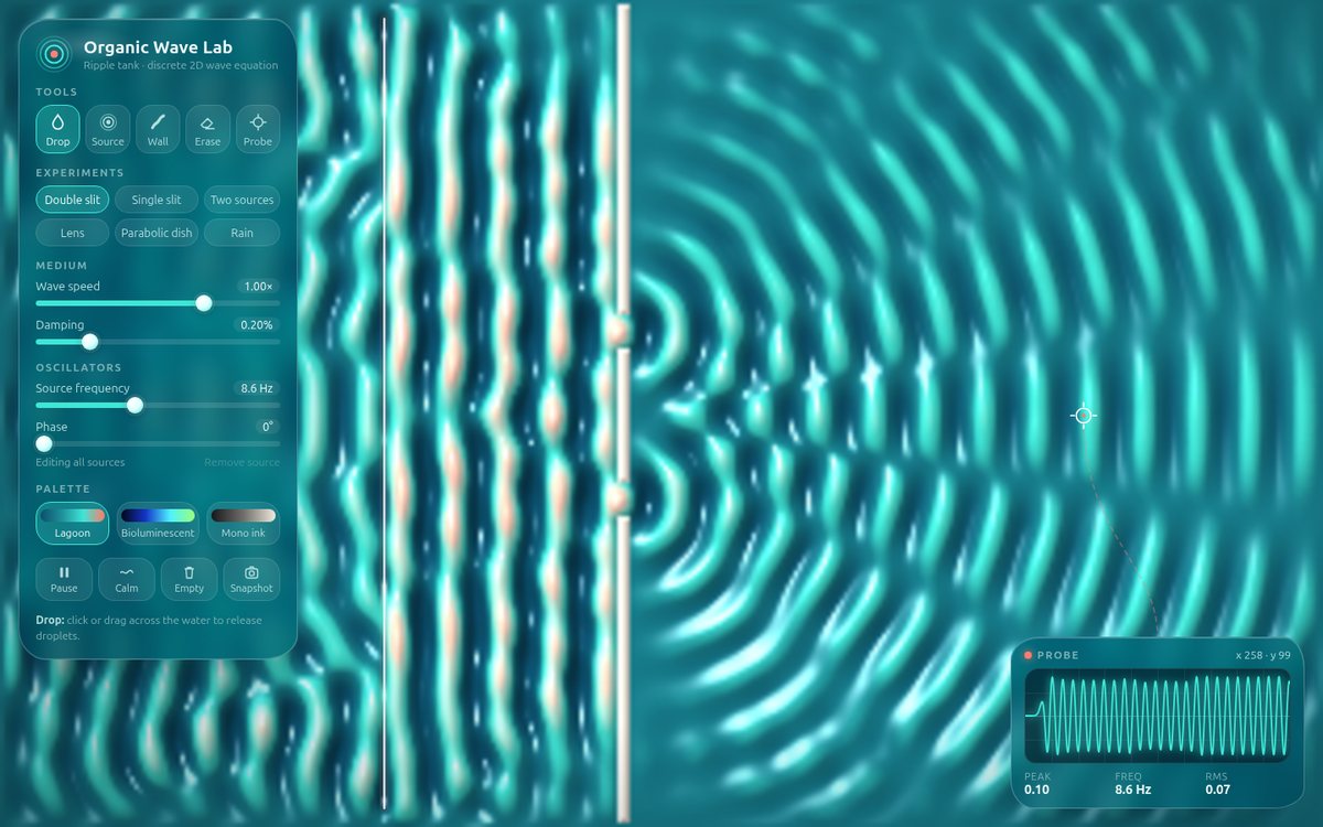 Organic Wave Lab — Ripple Tank screenshot